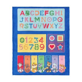 Nickeoldeon Paw Patrol Pups Learn Silk Touch Throw Blanket 60x80 inches