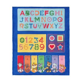 Nickeoldeon Paw Patrol Pups Learn Silk Touch Throw Blanket 50x60 inches