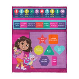 Nickeoldeon Dora the Explorer Vamanos Silk Touch Throw Blanket 50x60 inches