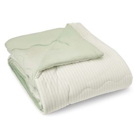 HGTV Cooling Throw Blanket Quietude Stripe 60 x 80 inches