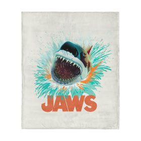 Jaws Shark Splash Silk Touch Throw Blanket 60x80 inches