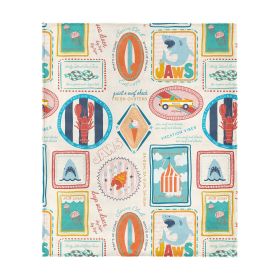 Jaws Jaws Post Stamps Silk Touch Throw Blanket 60x80 inches