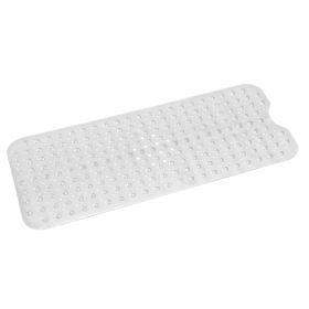 Bath Tub Mat Non-Slip Shower Mat BPA-Free Massage Anti-Bacterial With Suction Cups Washable (Option: Clear)