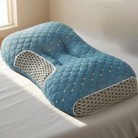 YBZ 3D Knitted Cotton Massage Pillow 1pack 2pack (Option: Blue-1pcs)