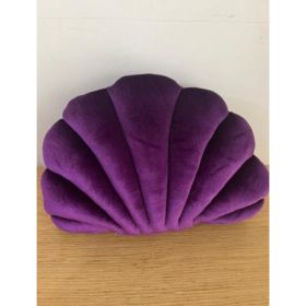 Simulation Shell Pillow Cushion Doll Nap Pillow (Option: Deep purple-L)