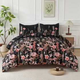 HeiSeFanHua Comforter (Option: Twin)