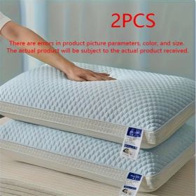Cooling Breathable Tofu Pillows 2 PACK (Option: Deep Blue)